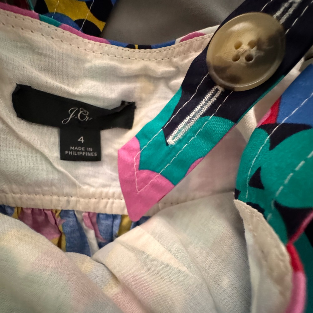 J Crew Ratti Kaleidoscope Floral Tiered Maxi Apron Dress - Picture 10 of 11
